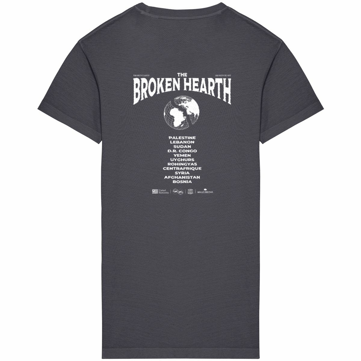 The Broken Hearth - t-shirt oversize noir clair