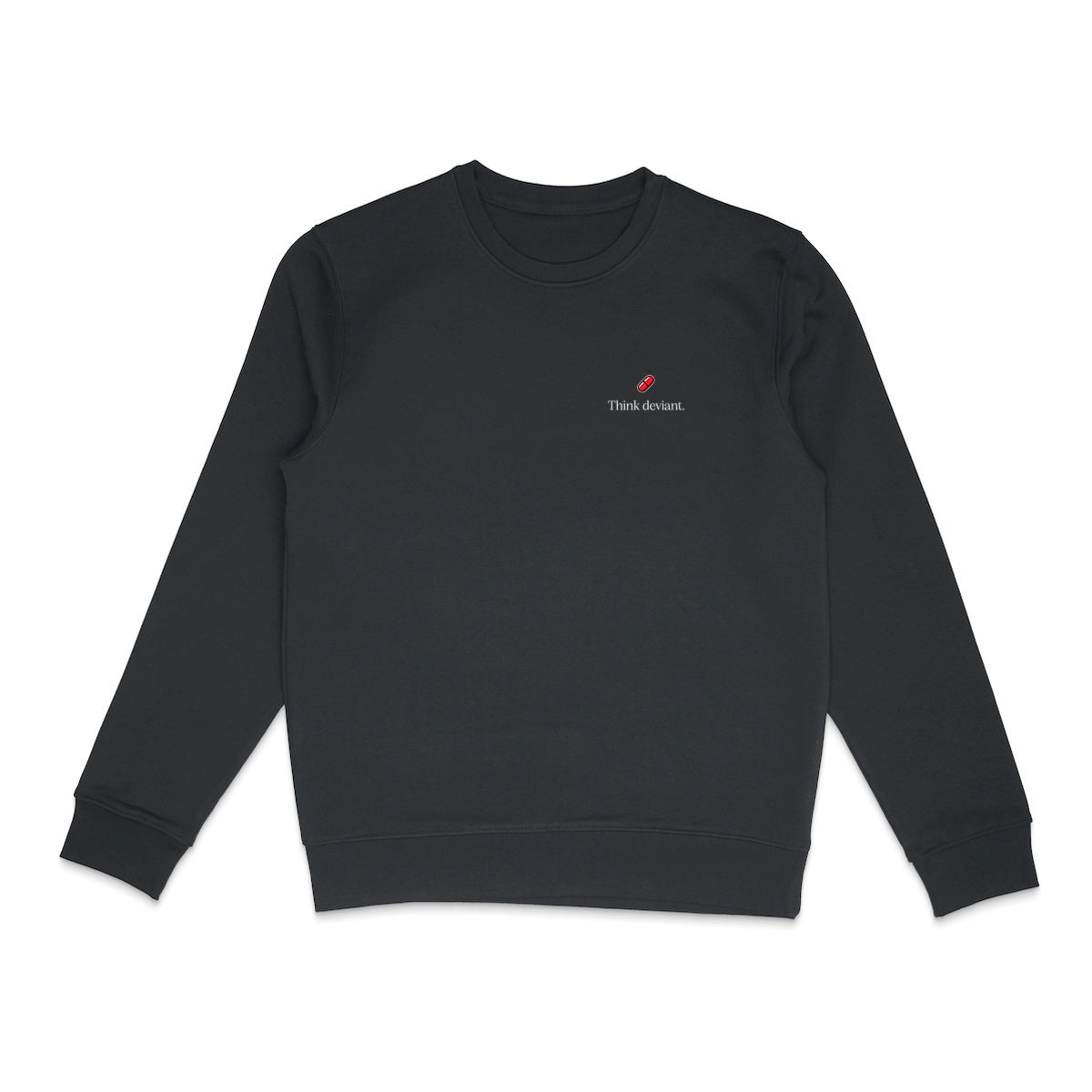 Think deviant. - Pull homme, noir