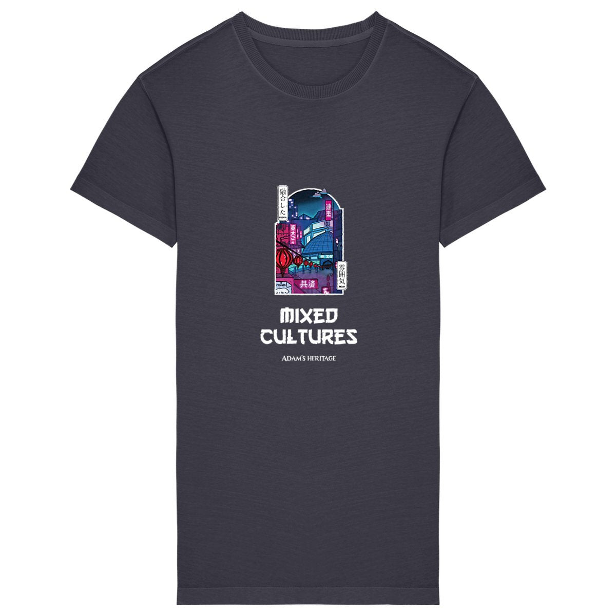 Mixed Cultures - T-shirt oversize femme noir
