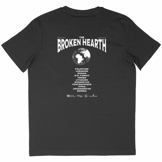 The Broken Hearth - t-shirt oversize recto/verso noir